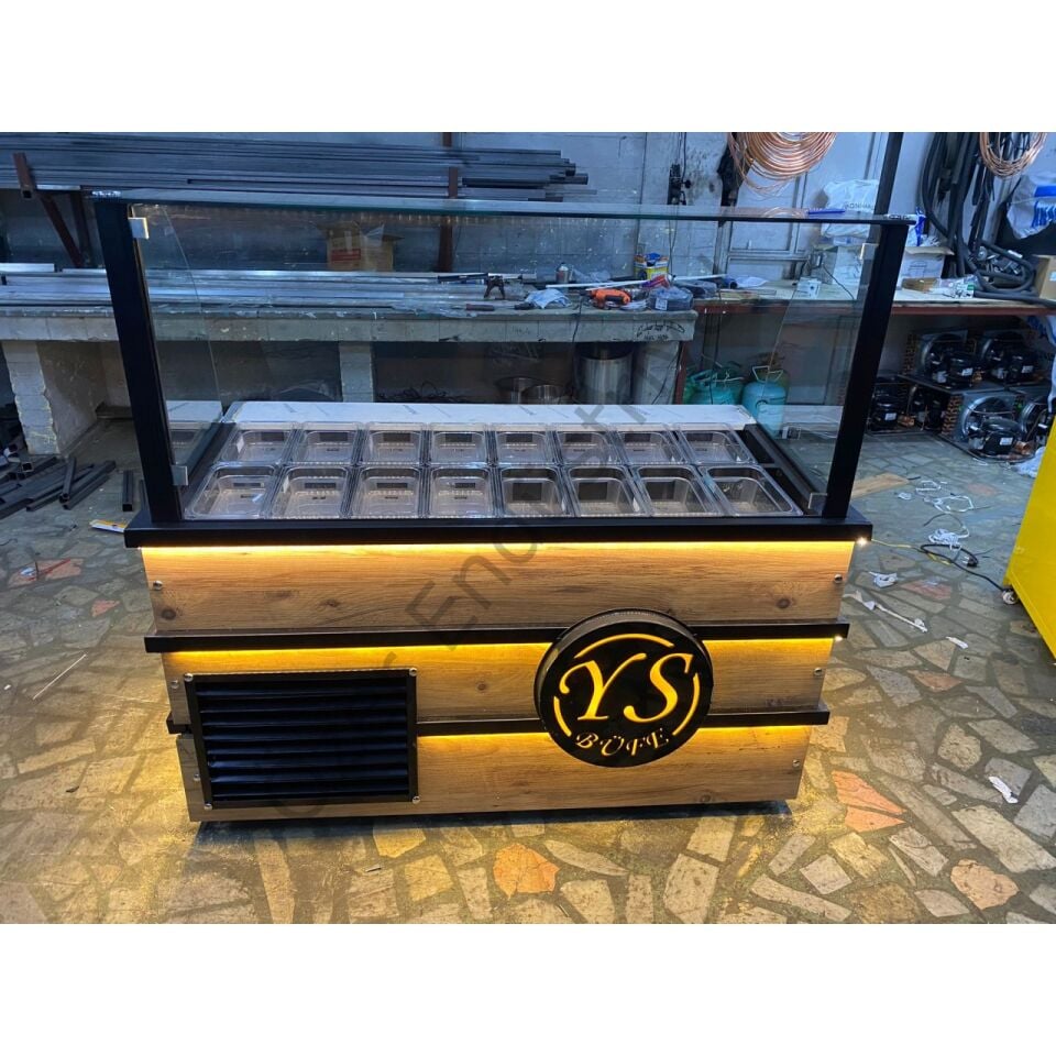 Soğutmalı Kahvaltı Dolabı 130 cm – 16 Küvet Kapasiteli