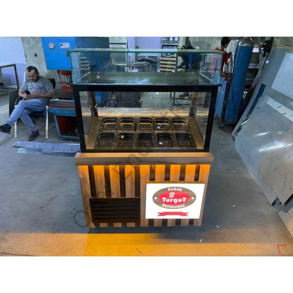 Kahvaltı Dolabı 100x85x130 cm +4°C Soğutmalı Modern Tasarım