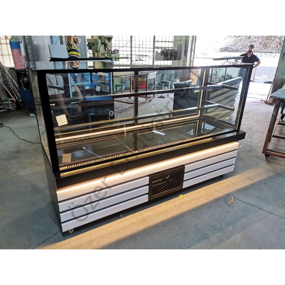 200 Cm Pasta Dolabı Soğutmalı Ledli +4°C