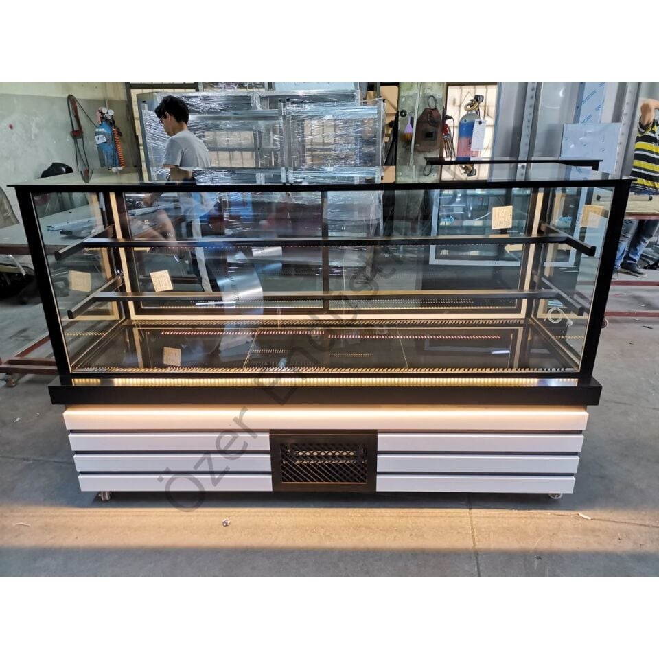 200 Cm Pasta Dolabı Soğutmalı Ledli +4°C