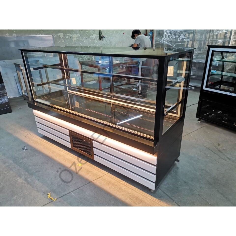 200 Cm Pasta Dolabı Soğutmalı Ledli +4°C