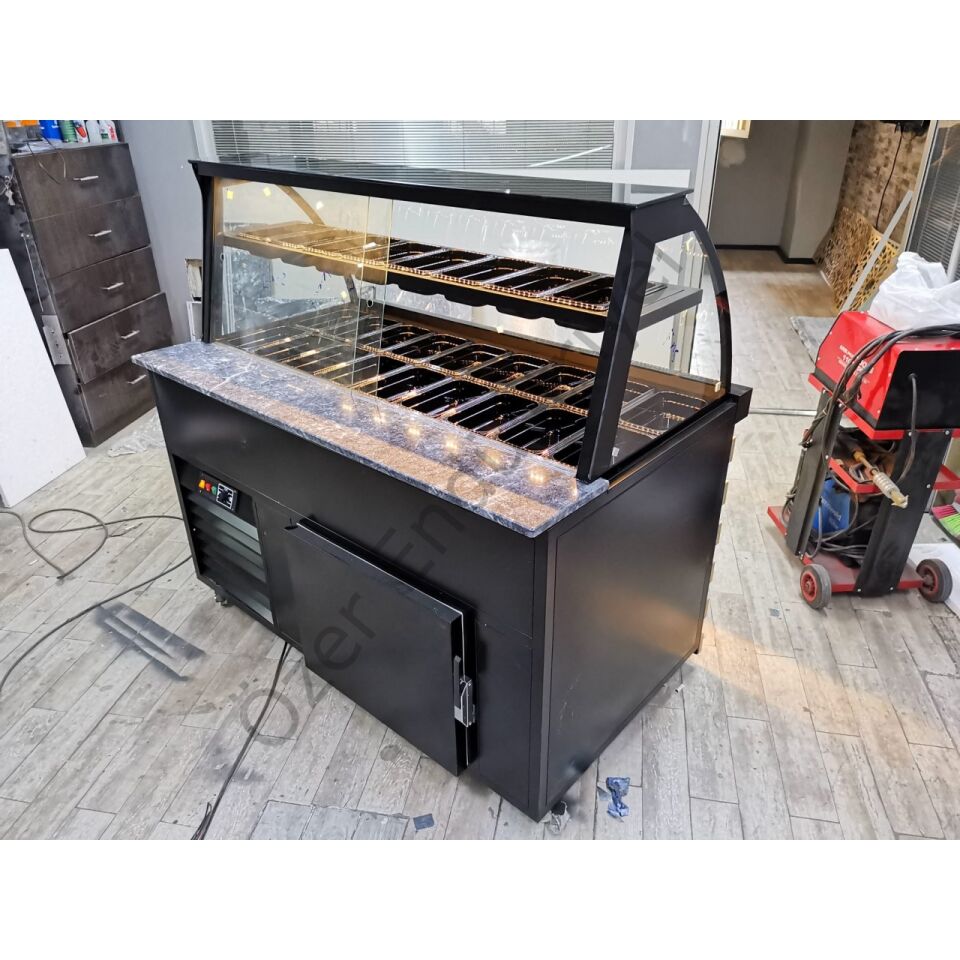 150 Cm Kumpir Dolabı Soğutmalı +4°C Ledli