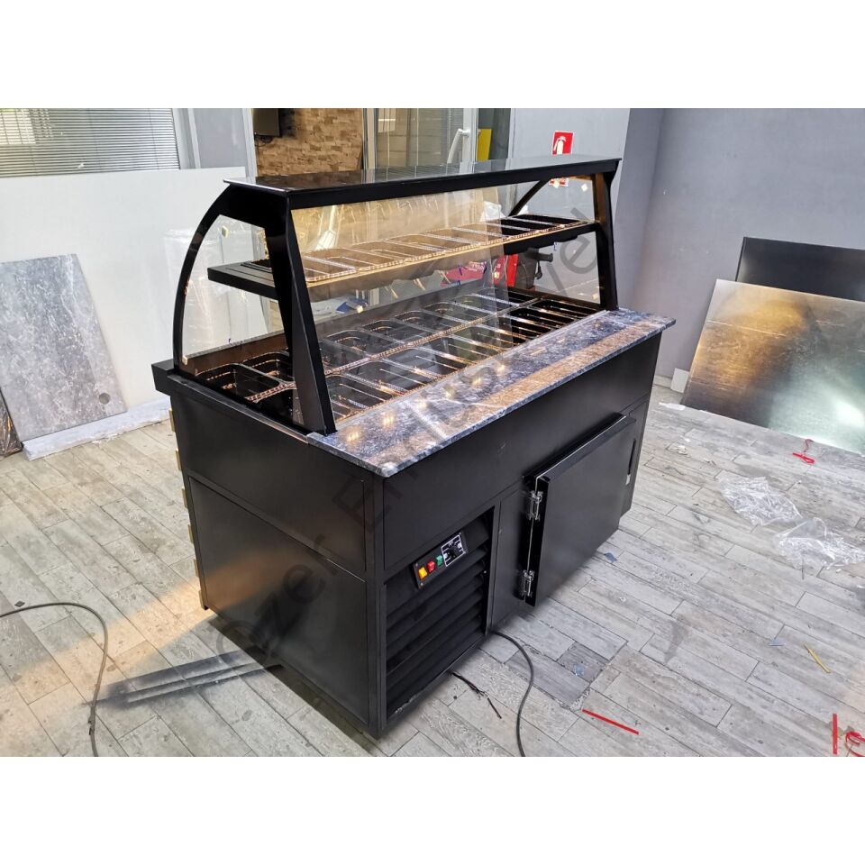 150 Cm Kumpir Dolabı Soğutmalı +4°C Ledli