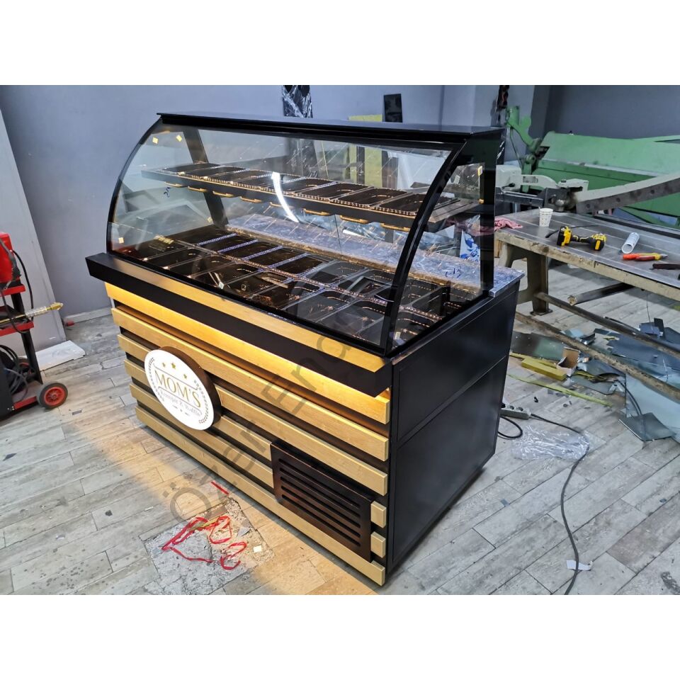 150 Cm Kumpir Dolabı Soğutmalı +4°C Ledli