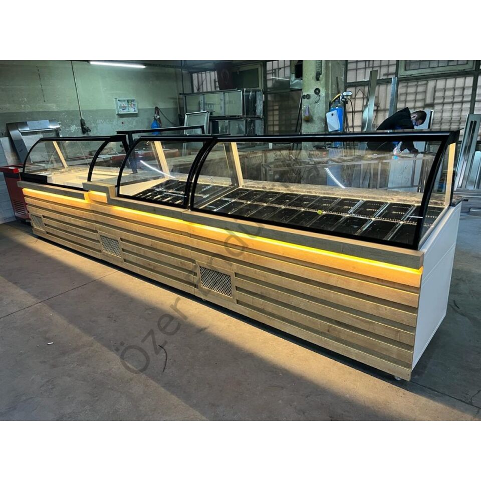 Soğutmalı Kumpir ve Waffle Dolabı + Çikolata Eritme Sistemi