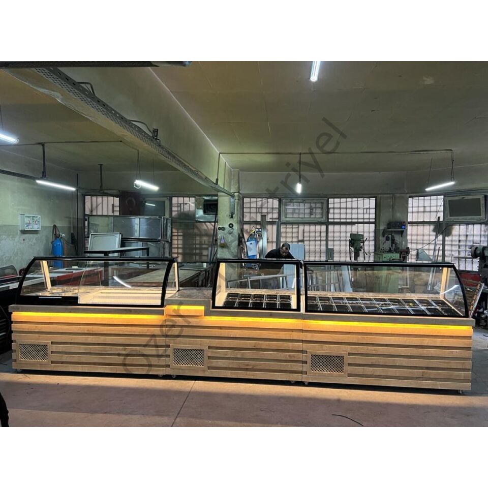 Soğutmalı Kumpir ve Waffle Dolabı + Çikolata Eritme Sistemi