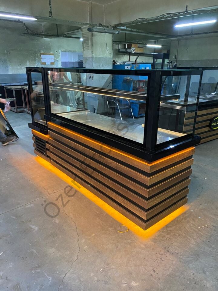 Isıtmalı Börek Tezgahı + Soğutmalı Pasta Tatlı Dolabı | 200 cm Set