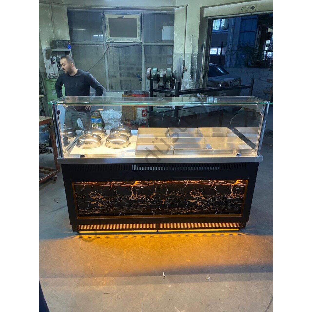 Sulu Sistem Benmari Yemek Tezgahı 6 Yemek + 4 Çorba Potu | Paslanmaz, Ledli