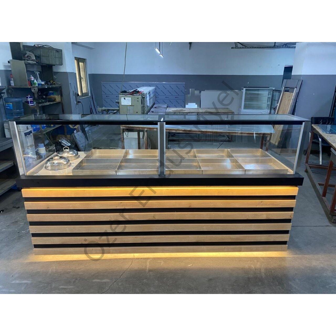 10 Yemekli 4 Çorbalı Benmari Tezgahı | Sulu Sistem, Safir Meşe Dekor