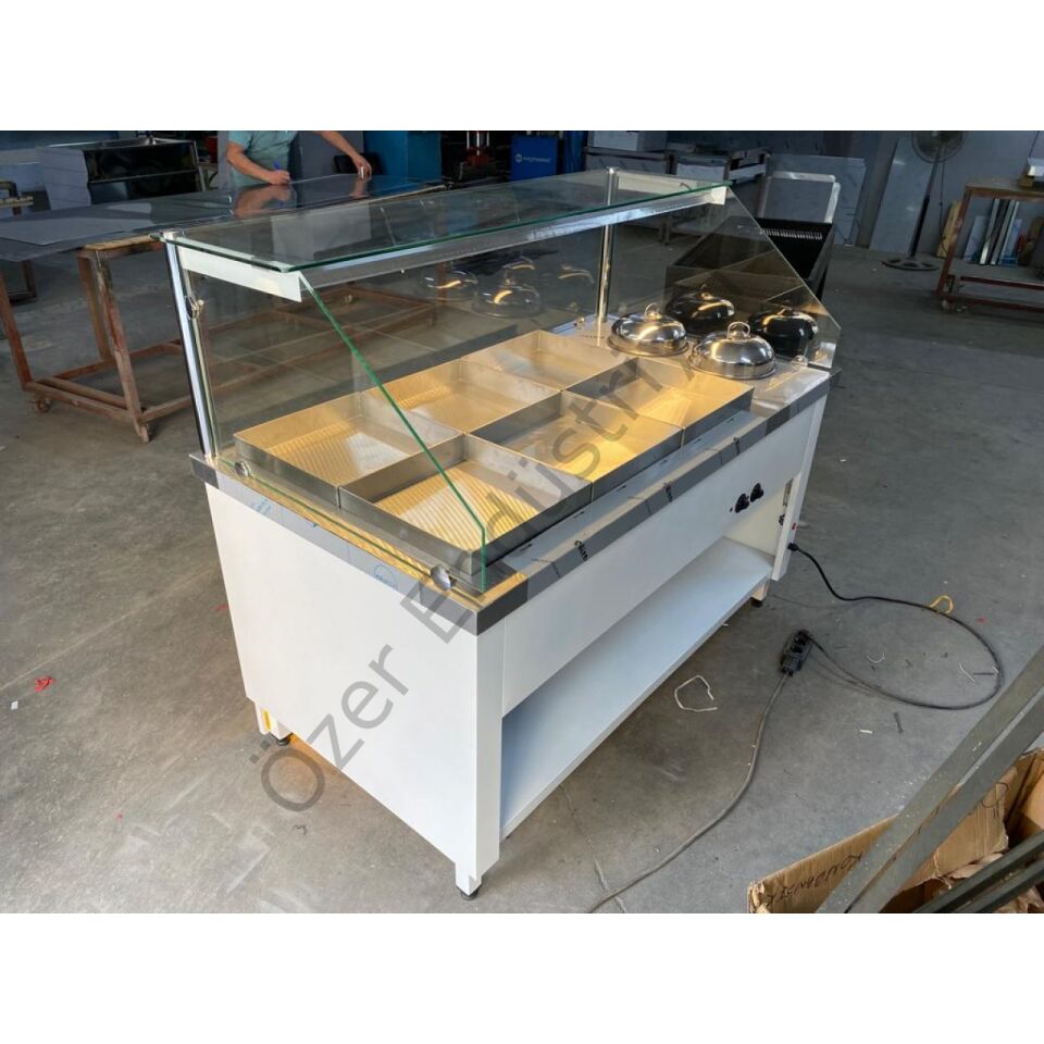 6 Yemekli 2 Çorbalı Benmari Tezgahı | Çift Havuzlu Sulu Sistem, Dragon Akrilik