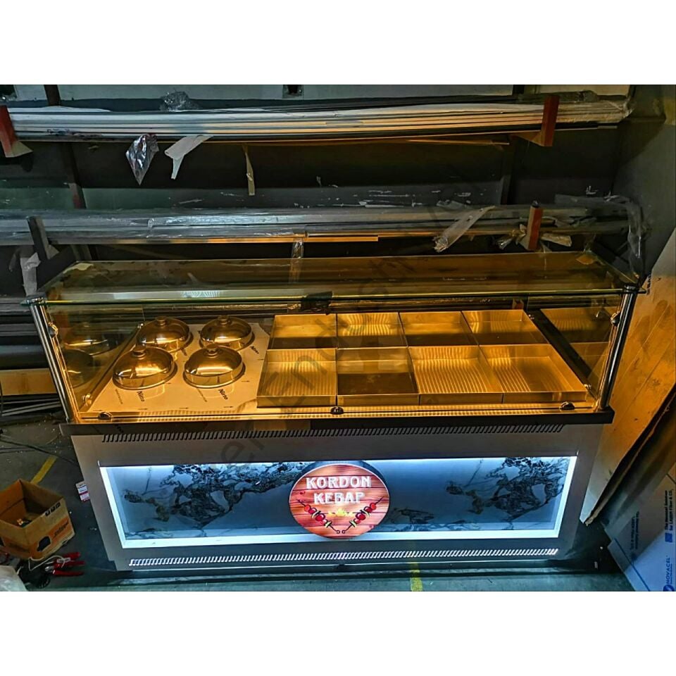 8 Yemekli 4 Çorbalı Benmari Tezgahı | Çift Havuzlu, Termokupullu, Ledli