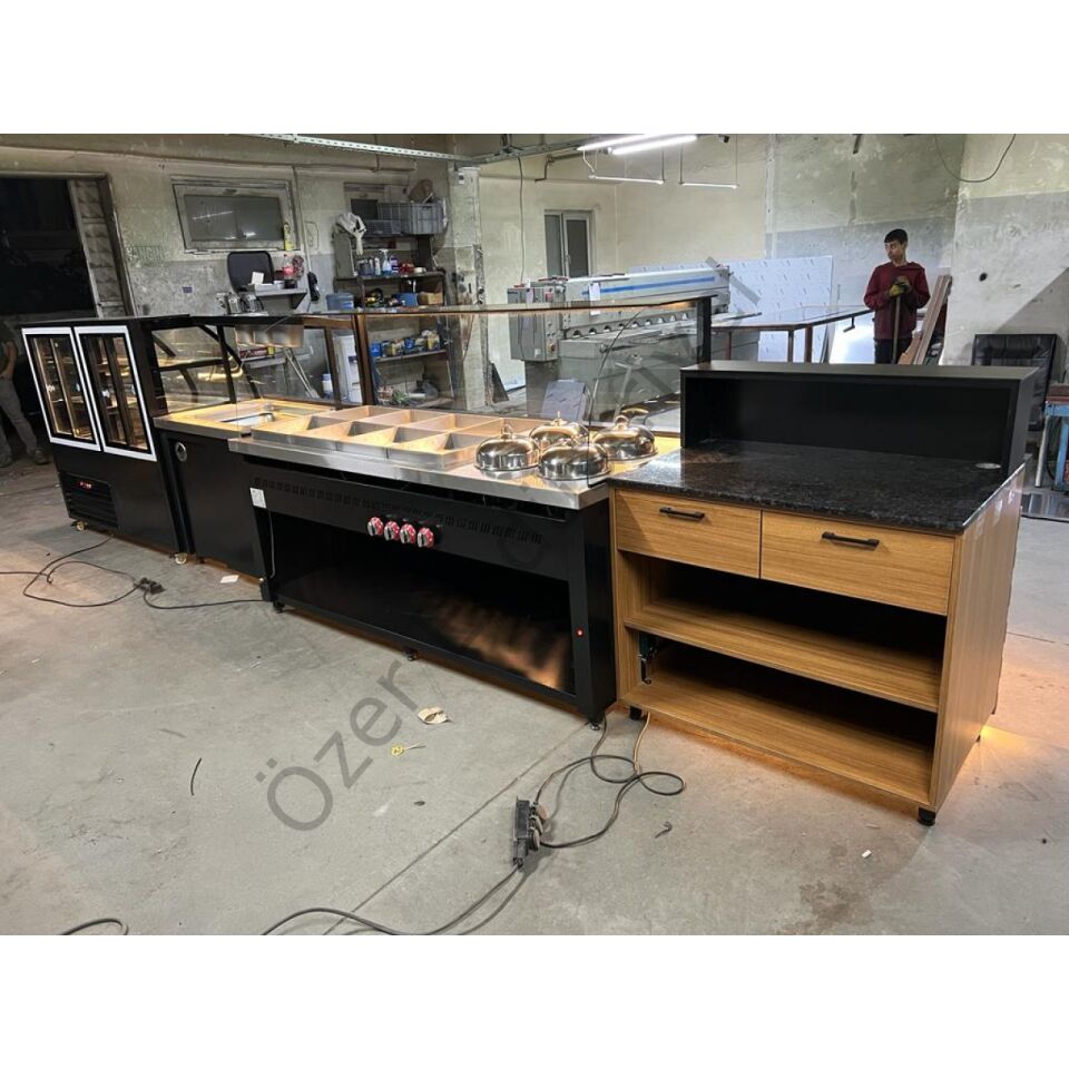 8+4 Benmari Tezgahı Seti | Soğutmalı Dolaplı