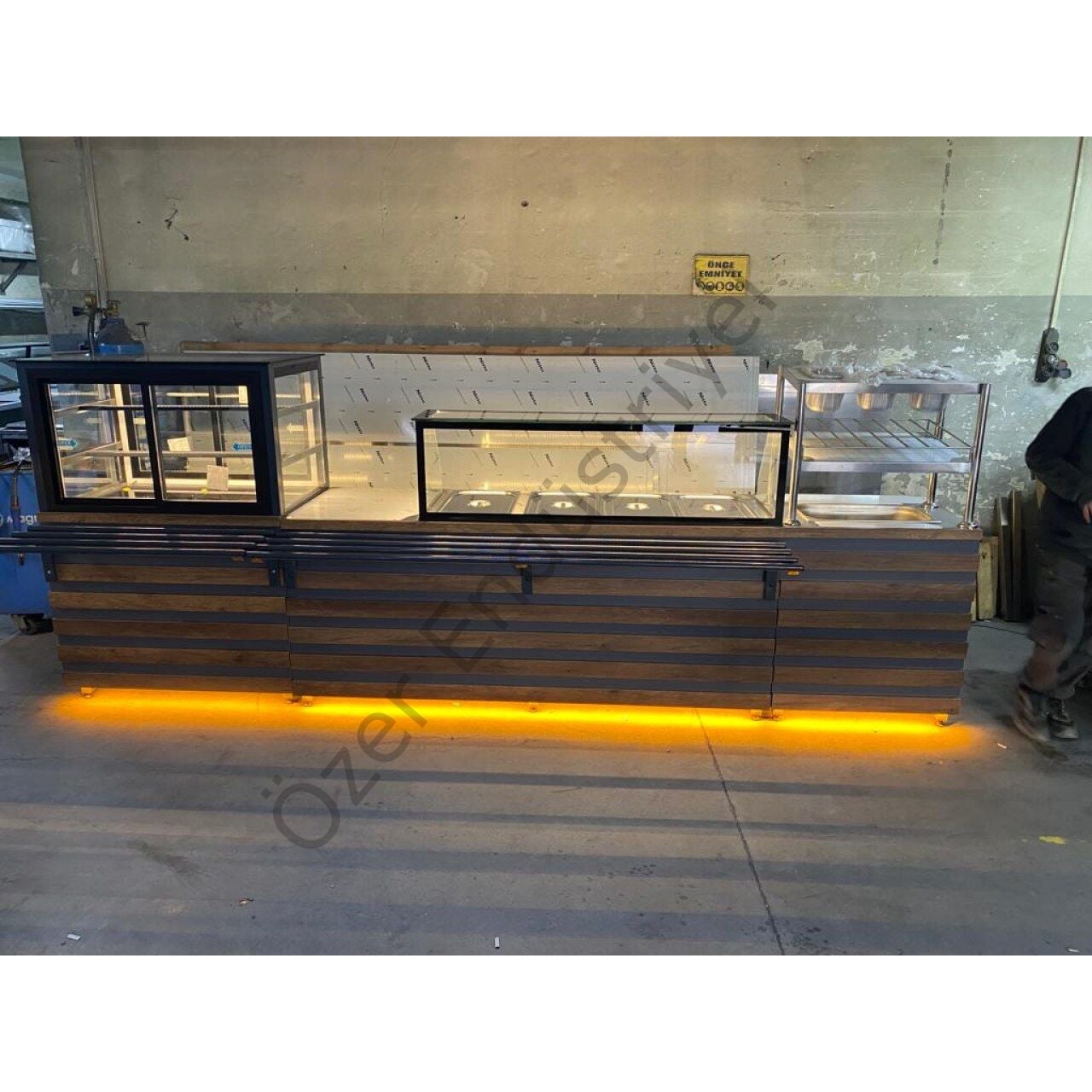 Benmari Tezgahı Self Servis Yemek Tezgahı | Soğutmalı Dolaplı Set