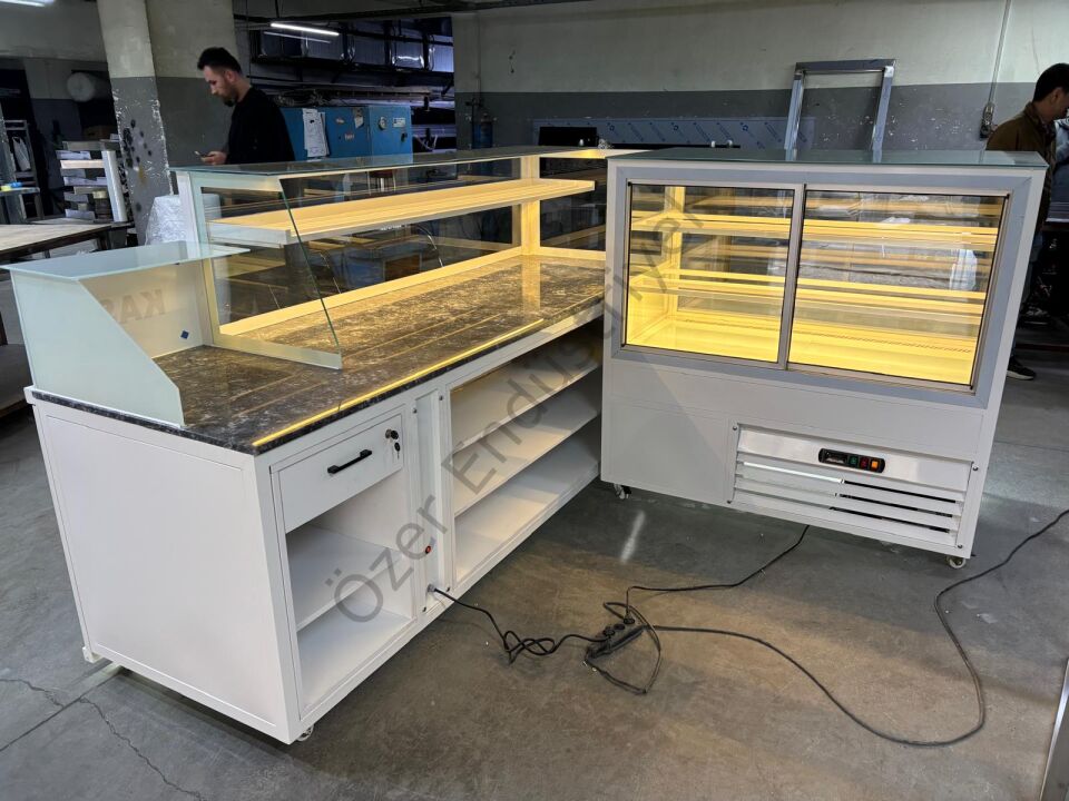 Isıtmalı Baklava Tezgahı Seti | Soğutmalı Dolaplı