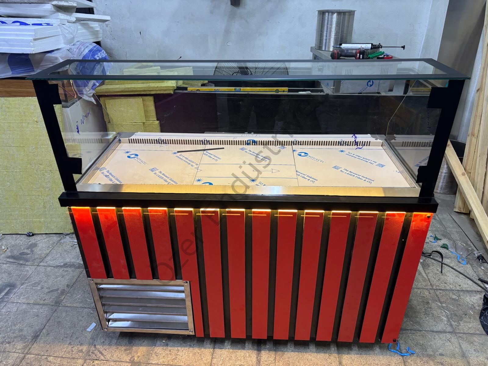 150 Cm Soğutmalı Çiğköfte Tezgahı | Ledli Depolu Model