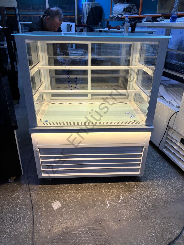 100 Cm Soğutmalı Tatlı Teşhir Dolabı | Sürgü Camlı Ledli
