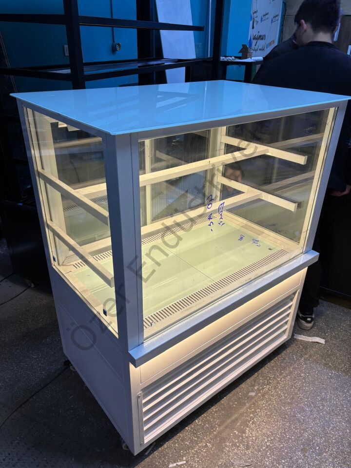 100 Cm Soğutmalı Tatlı Teşhir Dolabı | Sürgü Camlı Ledli