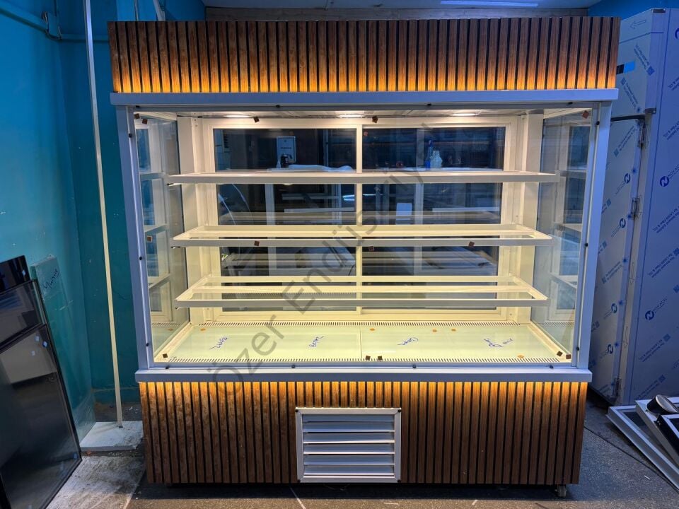 200 cm Tatlı Teşhir Dolabı Cephe Tipi Soğutmalı