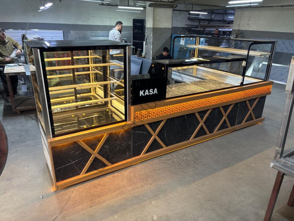 Profesyonel Pastane Reyon Seti – Börek Baklava Pasta Dolabı