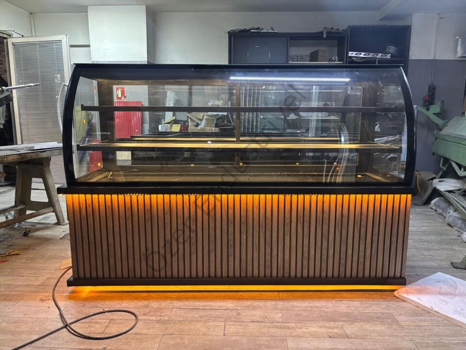 Bombe Camlı Soğutmalı Pasta Tatlı Teşhir Dolabı