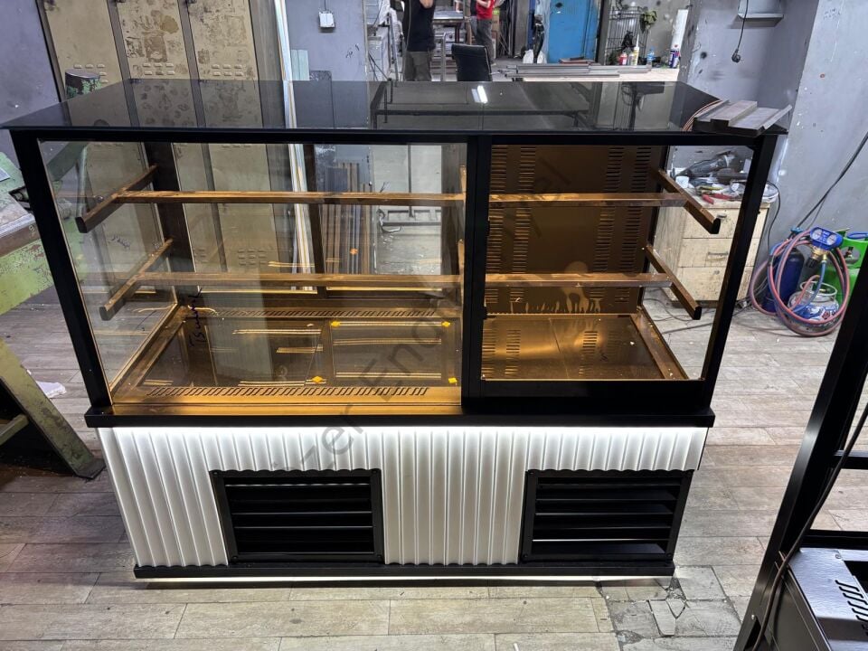 160 Cm Pasta Teşhir Dolabı ve İçecek Dolabı | Çift Motorlu Soğutmalı Vitrin