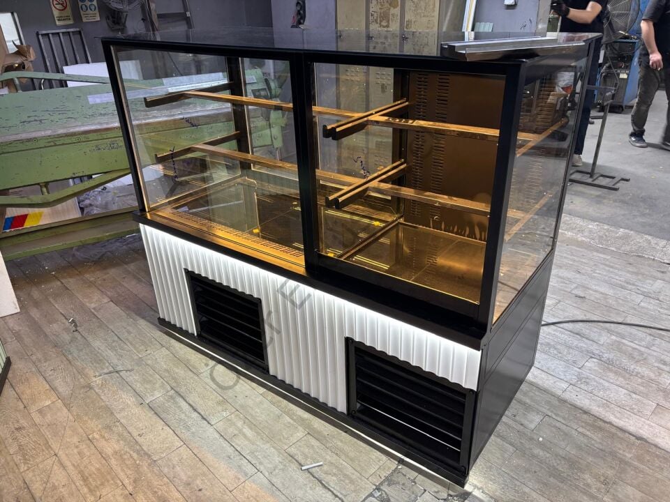 160 Cm Pasta Teşhir Dolabı ve İçecek Dolabı | Çift Motorlu Soğutmalı Vitrin