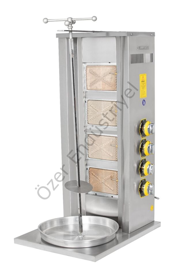 İnoxmaster 4 Radyanlı Profesyonel Gazlı Döner Ocağı