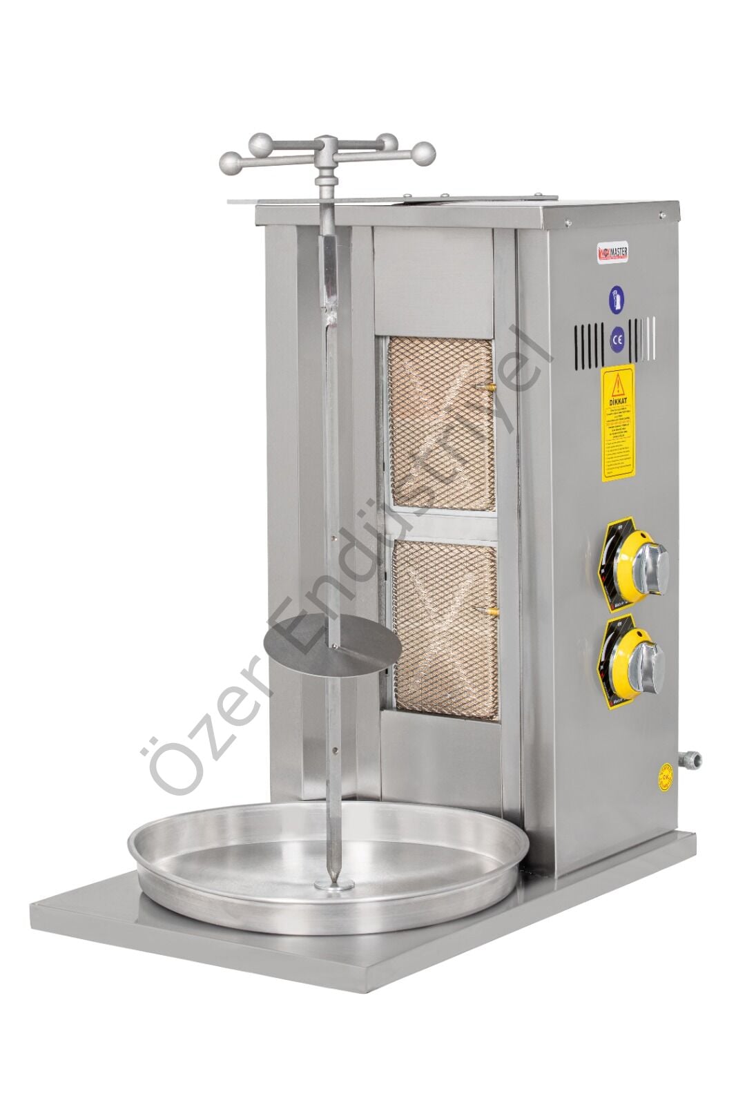 İnoxmaster Profesyonel 2 Radyanlı Gazlı Döner Ocağı