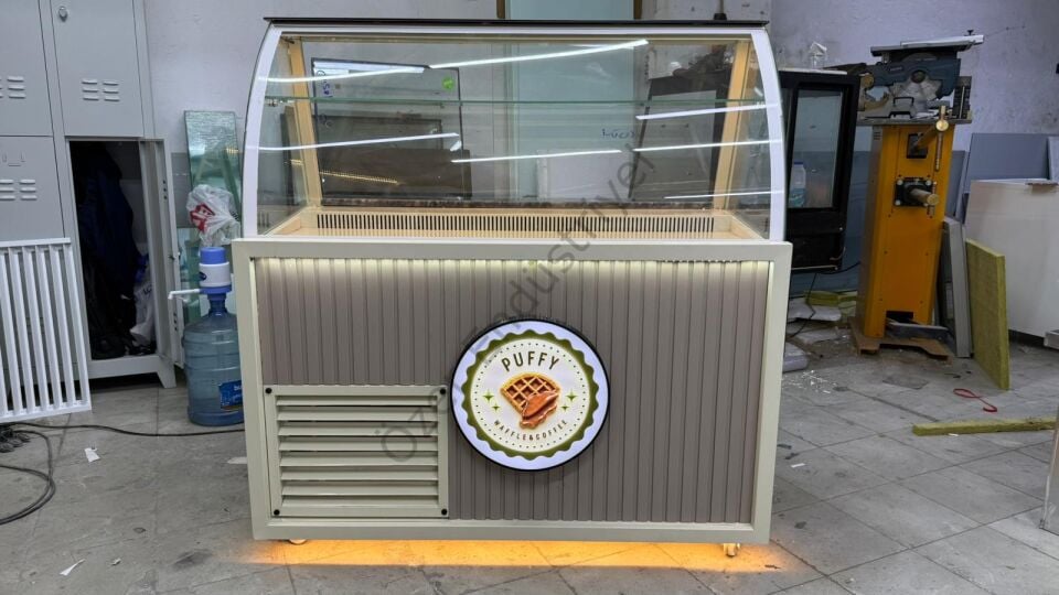 130 Cm Soğutmalı Waffle Dolabı