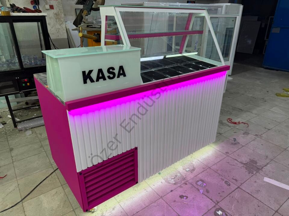 150 Cm Soğutmalı Waffle Dolabı Kasalı