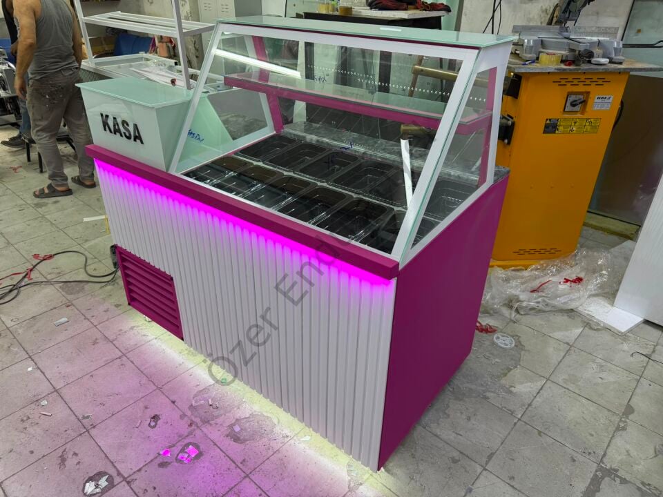 150 Cm Soğutmalı Waffle Dolabı Kasalı