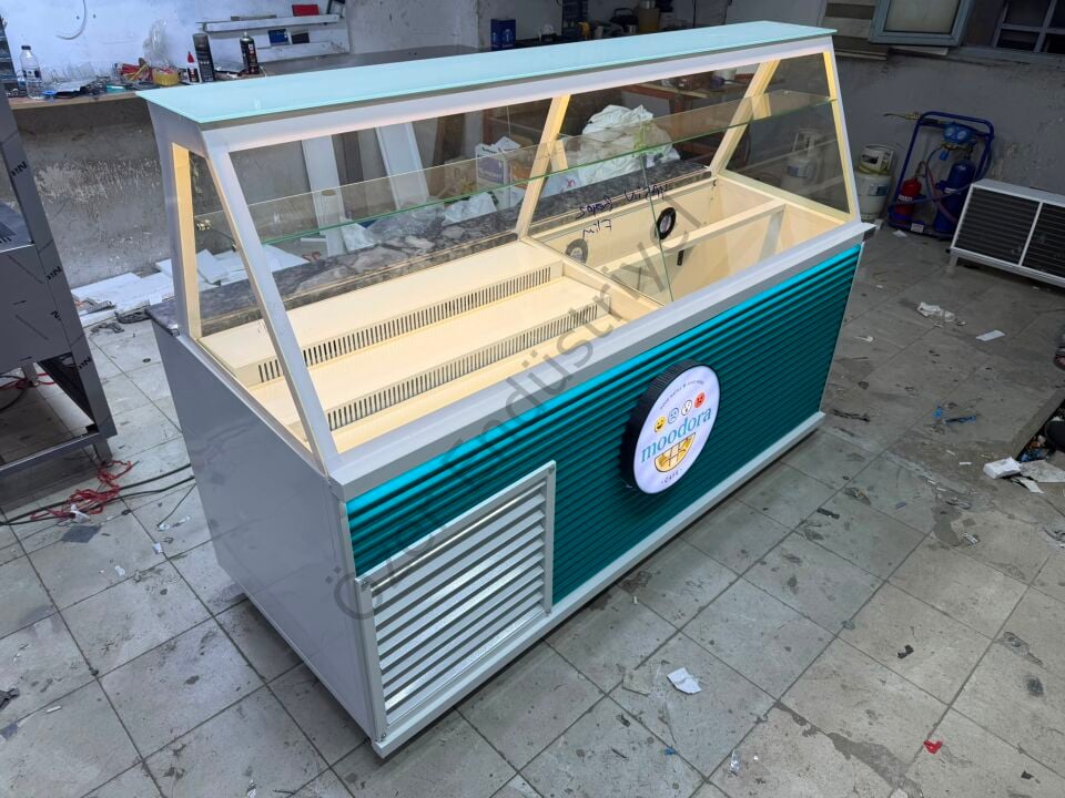 Soğutmalı Kumpir Waffle Dolabı – Özel Üretim