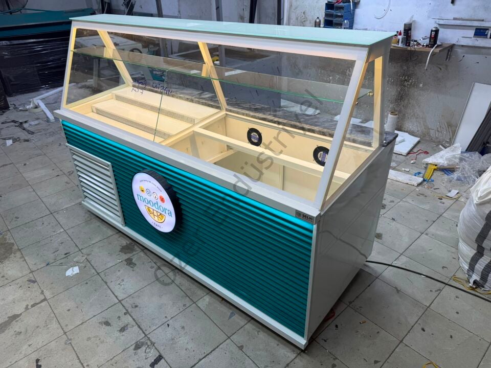 Soğutmalı Kumpir Waffle Dolabı – Özel Üretim
