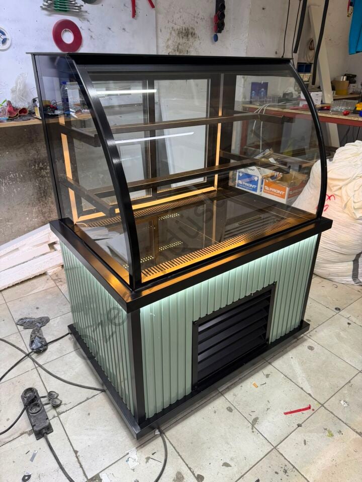 Bombe Camlı Soğutmalı Pasta Dolabı 100 cm