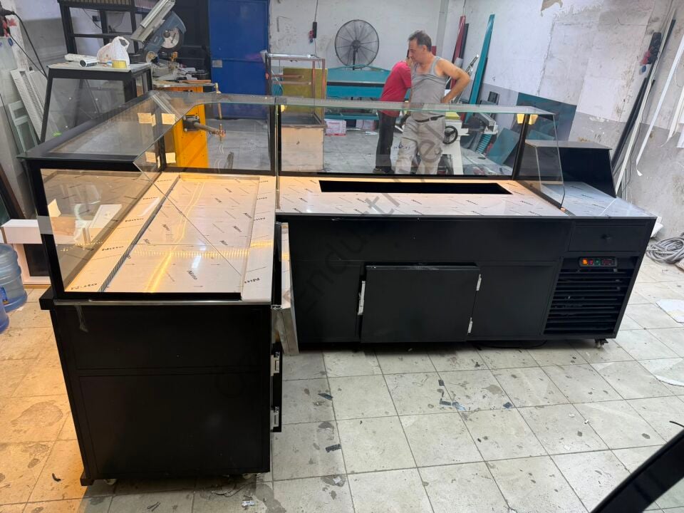 Soğutmalı Çiğköfte ve Salatbar Tezgahı 2 Parça