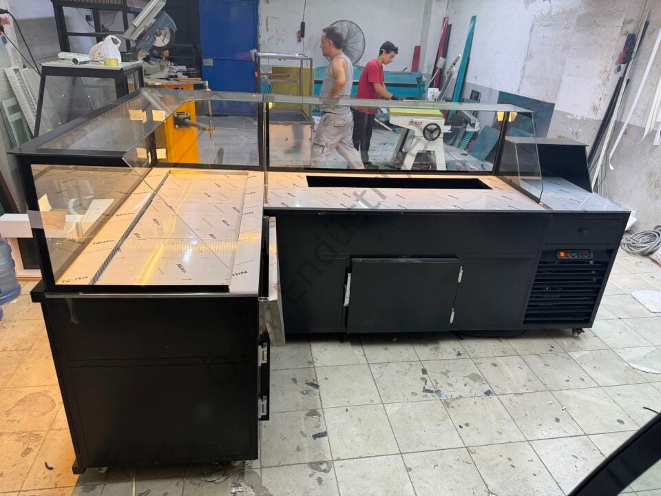 Soğutmalı Çiğköfte ve Salatbar Tezgahı 2 Parça