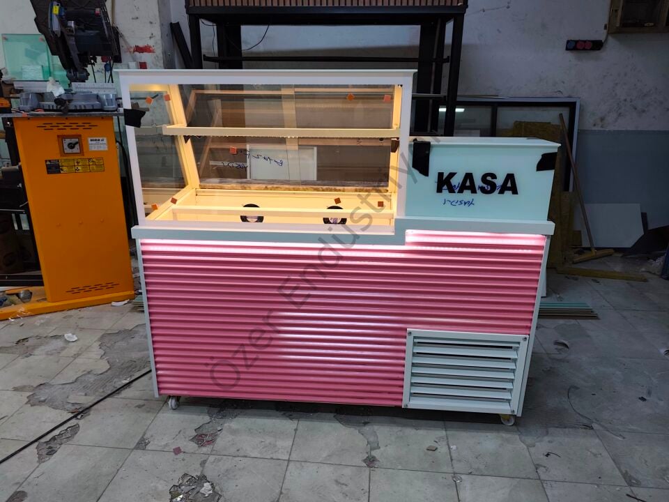 Soğutmalı Kumpir Dolabı Kasa Bankolu 150 cm