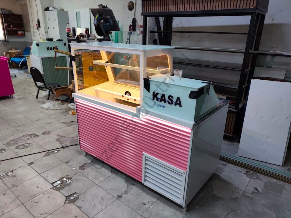 Soğutmalı Kumpir Dolabı Kasa Bankolu 150 cm