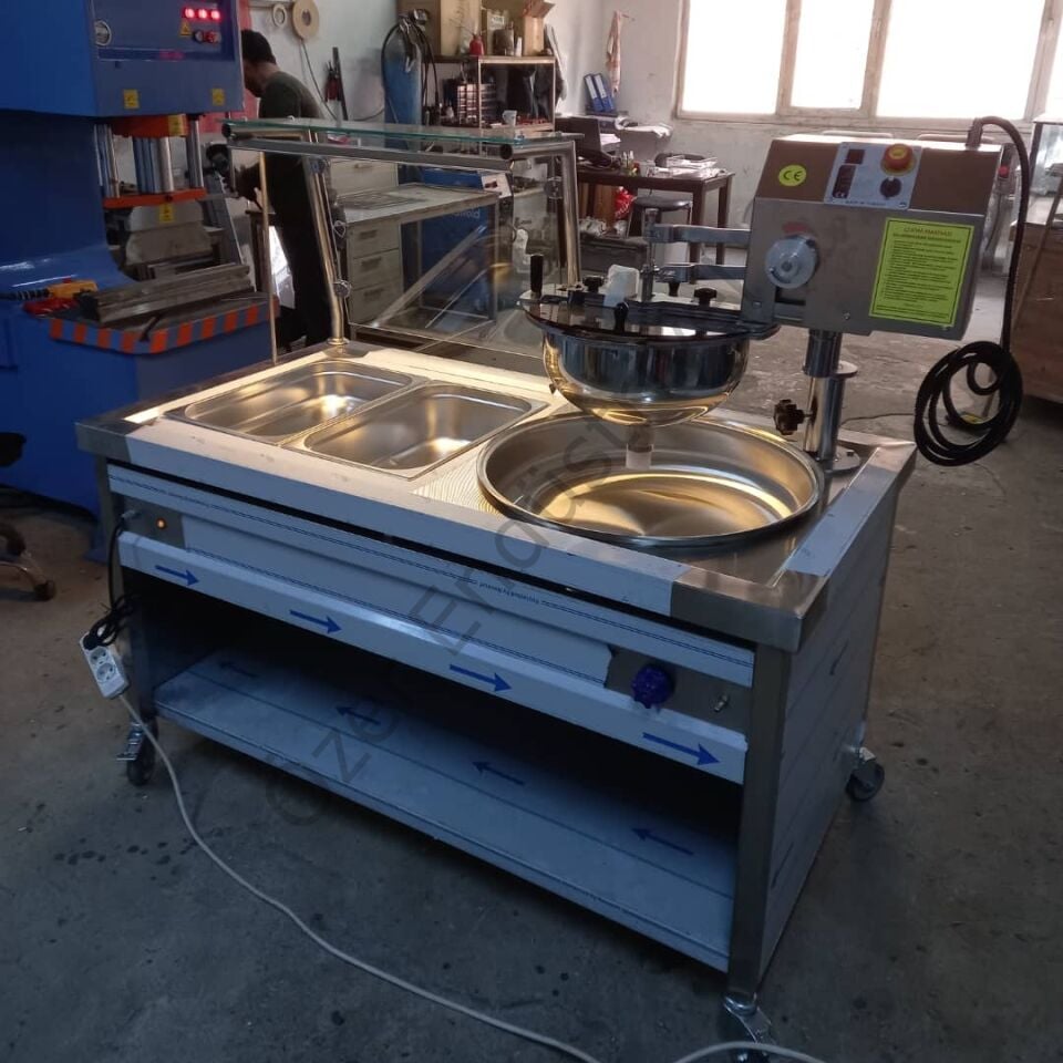 Gazlı Otomatik Lokma Tezgahı 150 cm İzmir ve Saray