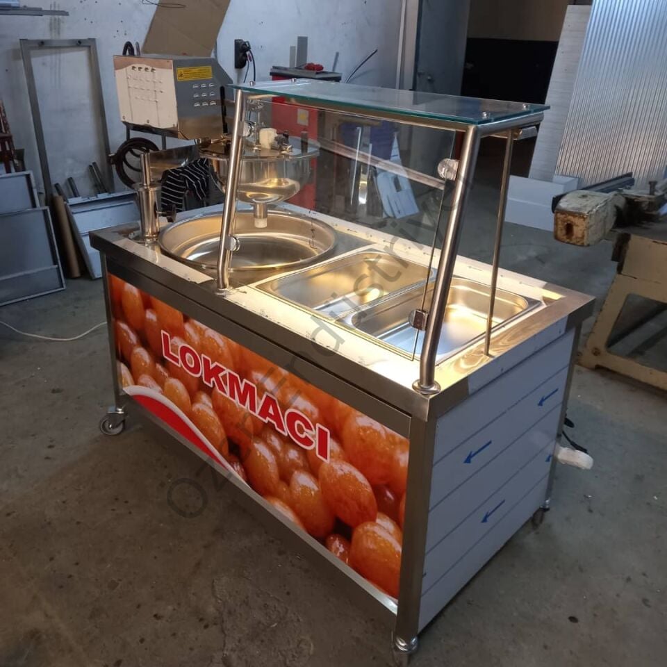 Gazlı Otomatik Lokma Tezgahı 150 cm İzmir ve Saray