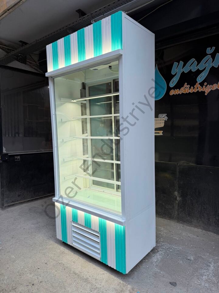230 cm Yüksek Dikey Pasta Dolabı | Tavan Soğutmalı