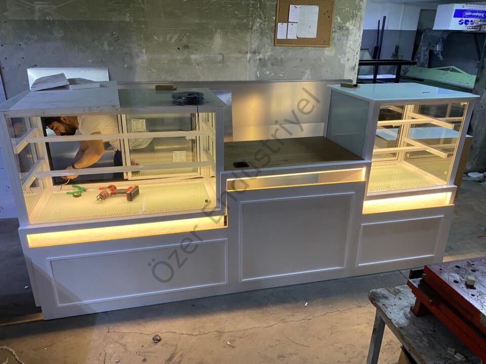 270 cm Kombine Pasta Dolabı ve Kasa Bankosu