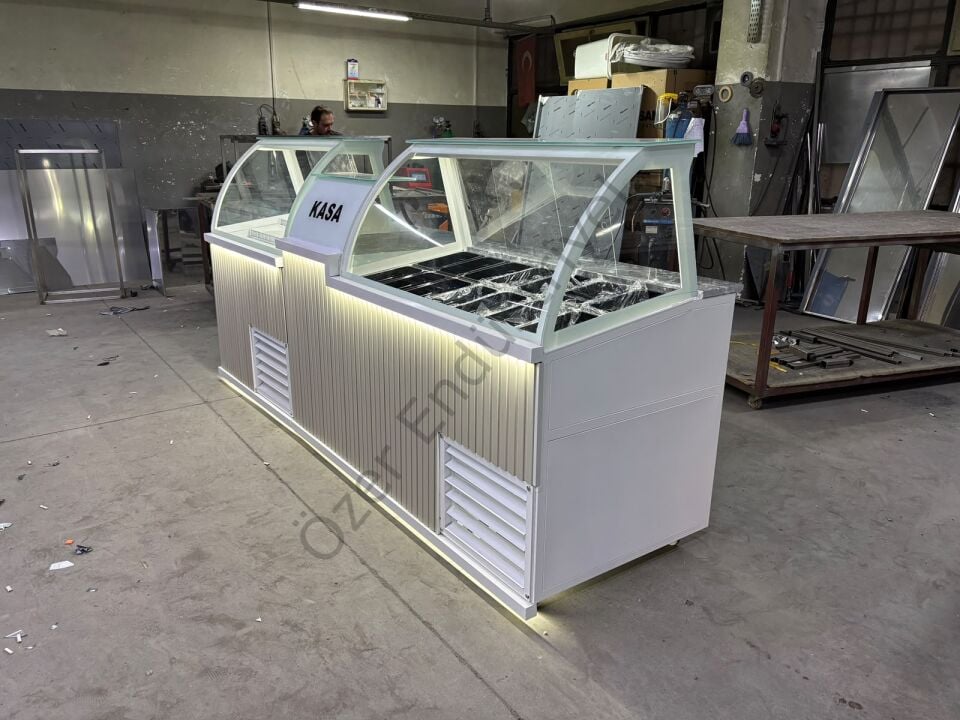 270 Cm Soğutmalı Kumpir ve Waffle Dolabı Seti